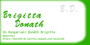 brigitta donath business card