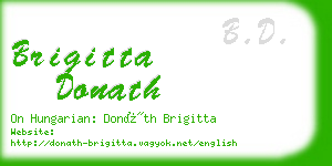 brigitta donath business card